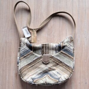 NWT Annie of California Vintage Woven Tapestry Shoulder Bag Boho Southwestern